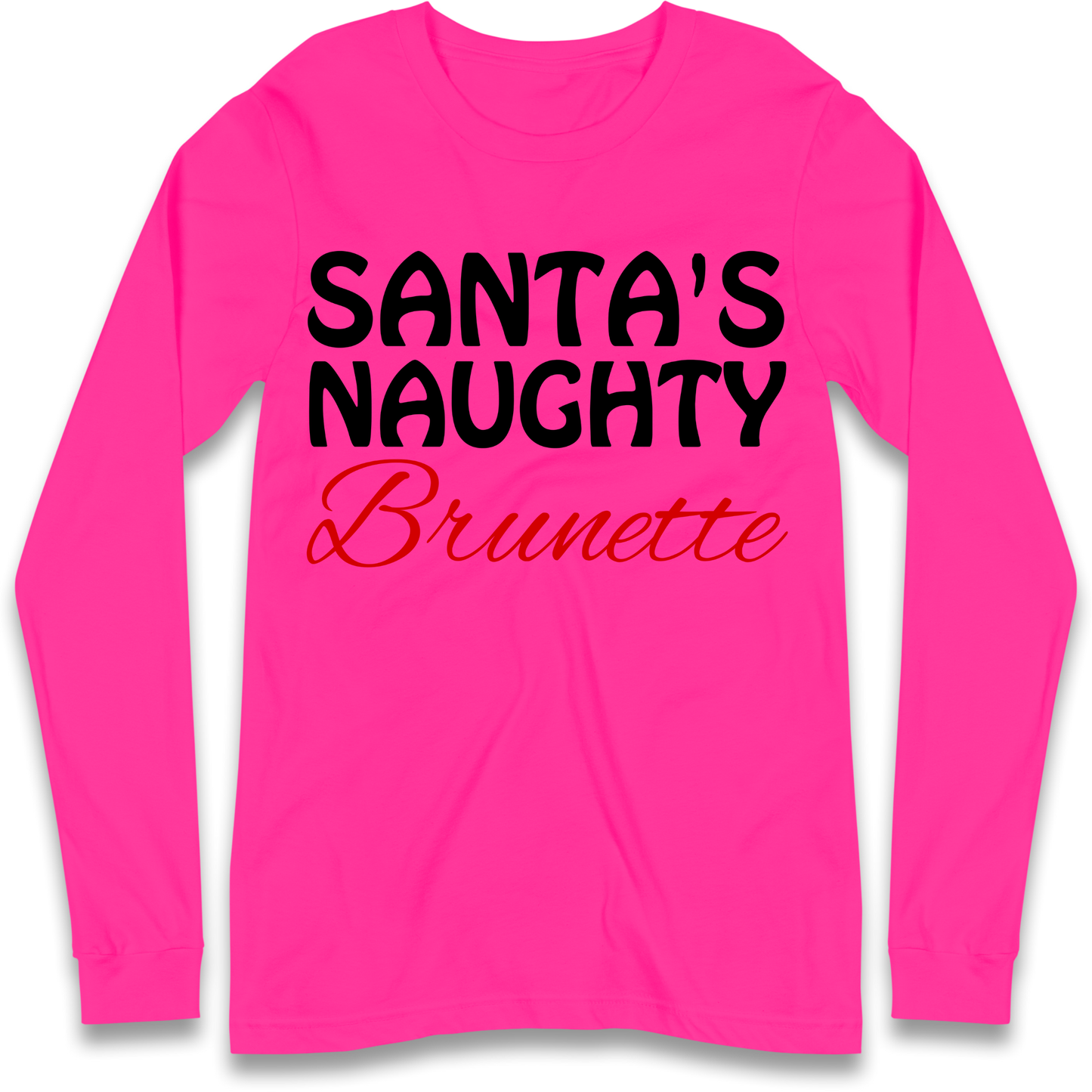 Naughty Brunette Longsleeve T-Shirt
