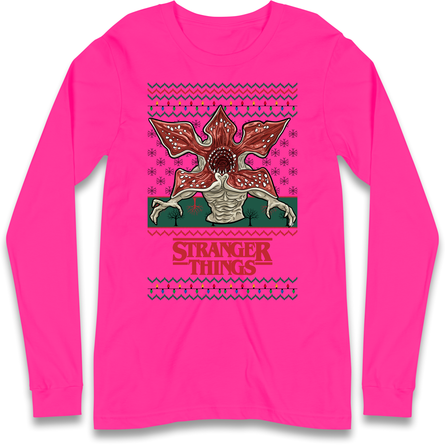 Demogorgon Christmas Longsleeve T Shirt