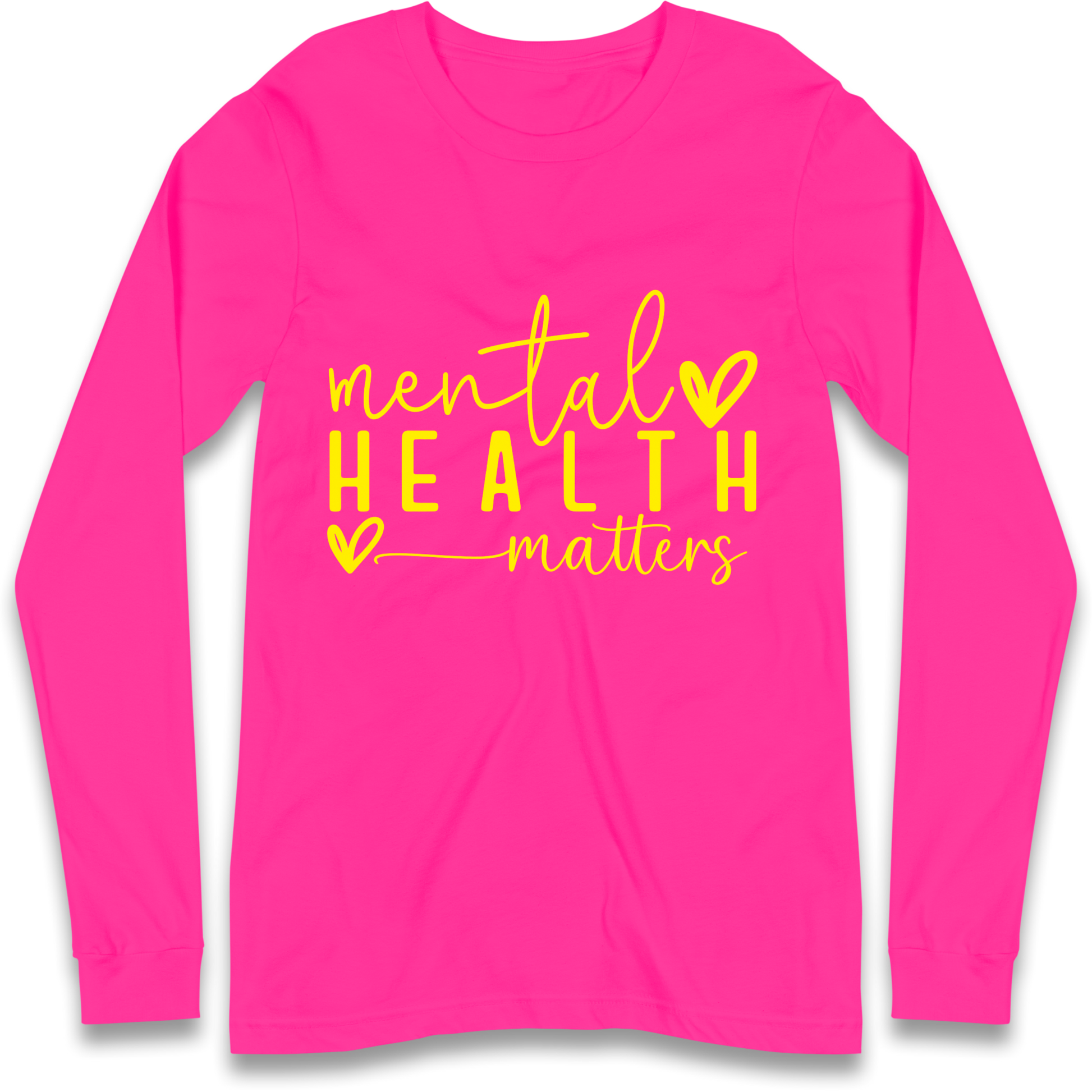 Yellow Mental Health Longsleeve T Shirt