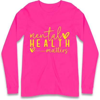 Yellow Mental Health Longsleeve T Shirt