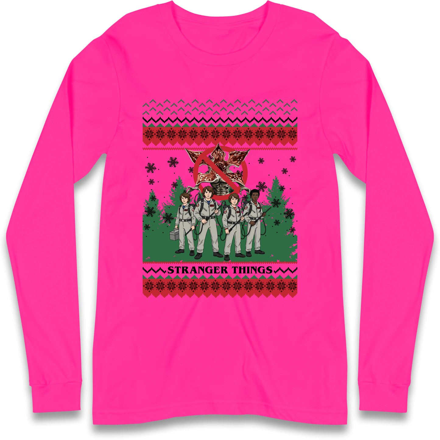 Stranger Things Demogorgon Christmas Longsleeve T Shirt
