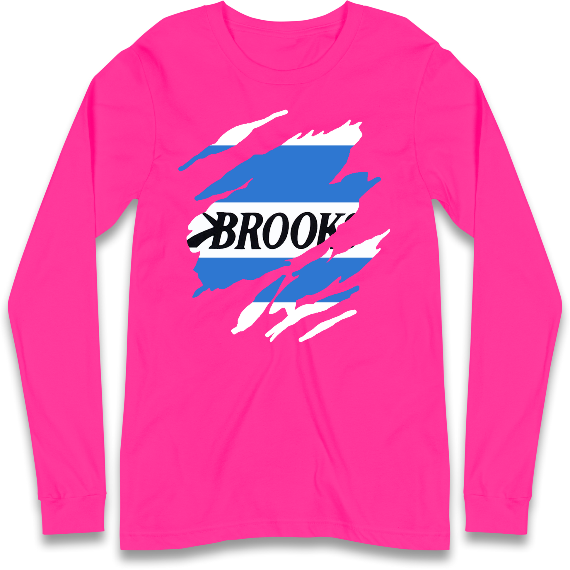 Retro QPR 1992 Torn Effect Longsleeve T Shirt