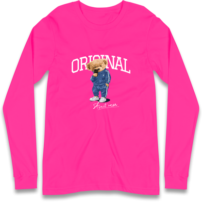 Teddy Bear Original Streetwear Longsleeve T Shirt
