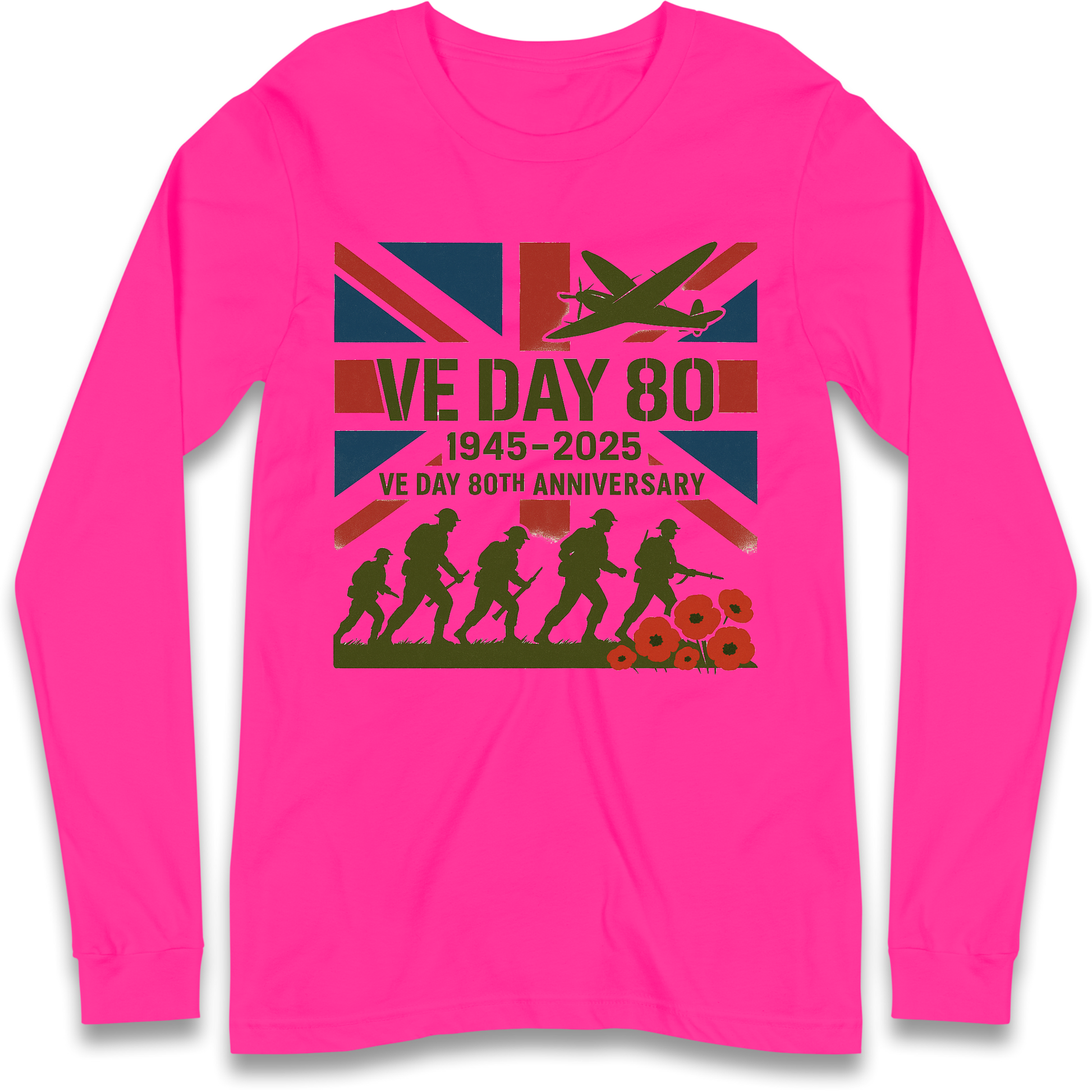 VE Day 80th Anniversary 1945 2025 Longsleeve T Shirt
