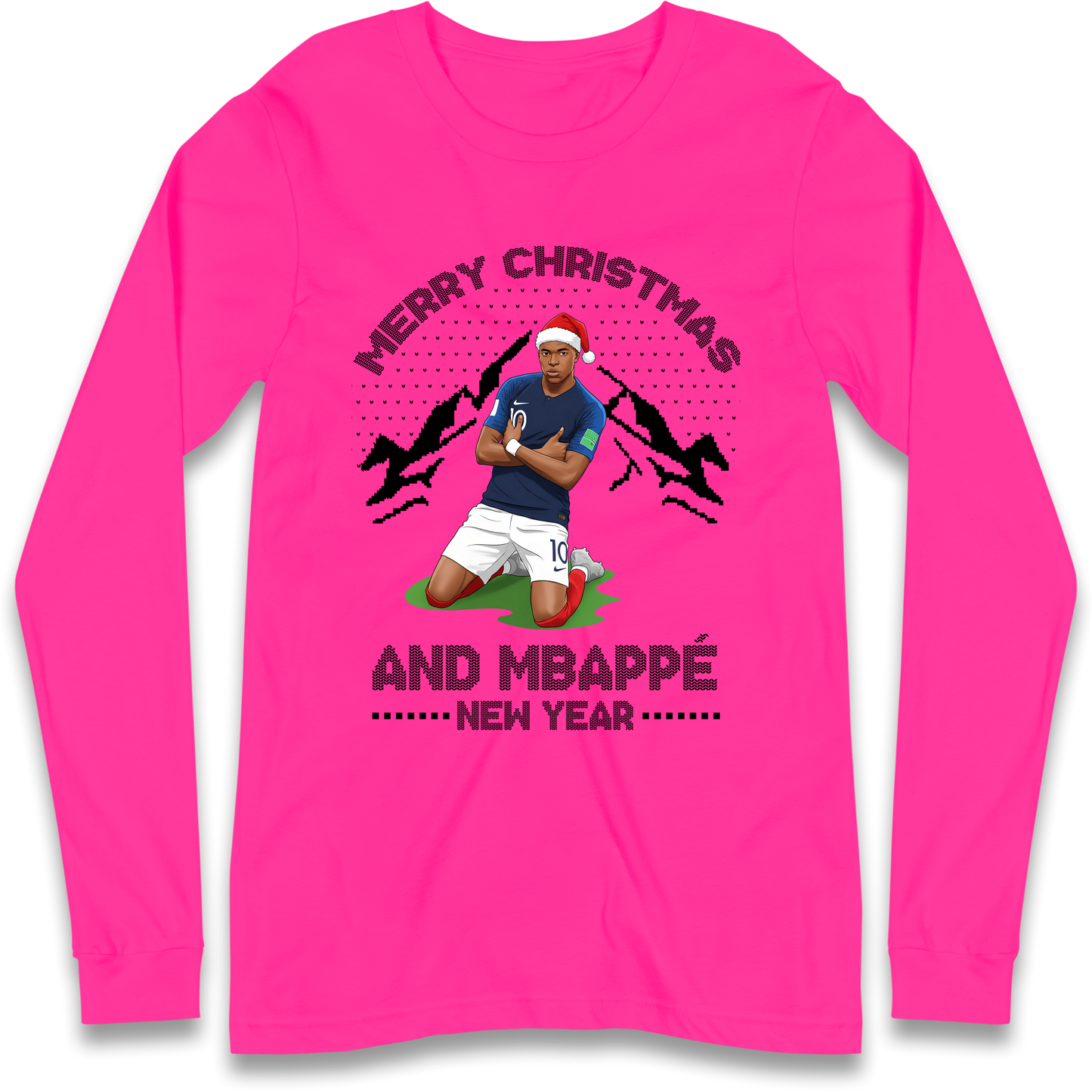 Mbappe Christmas Longsleeve T-Shirt