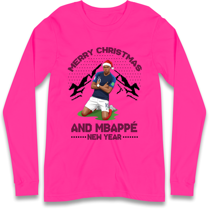 Mbappe Christmas Longsleeve T-Shirt