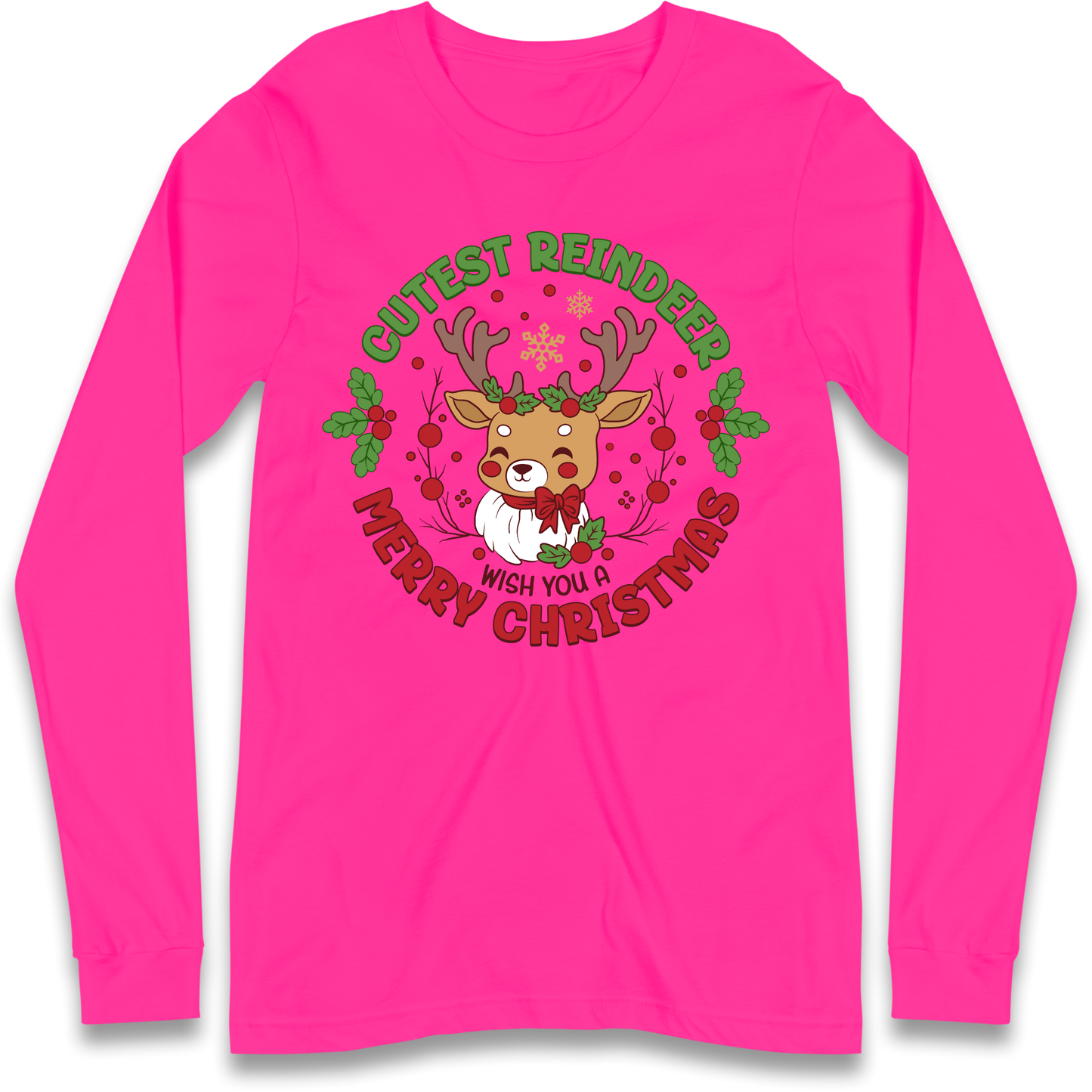 Cutest Reindeer Longsleeve T Shirt