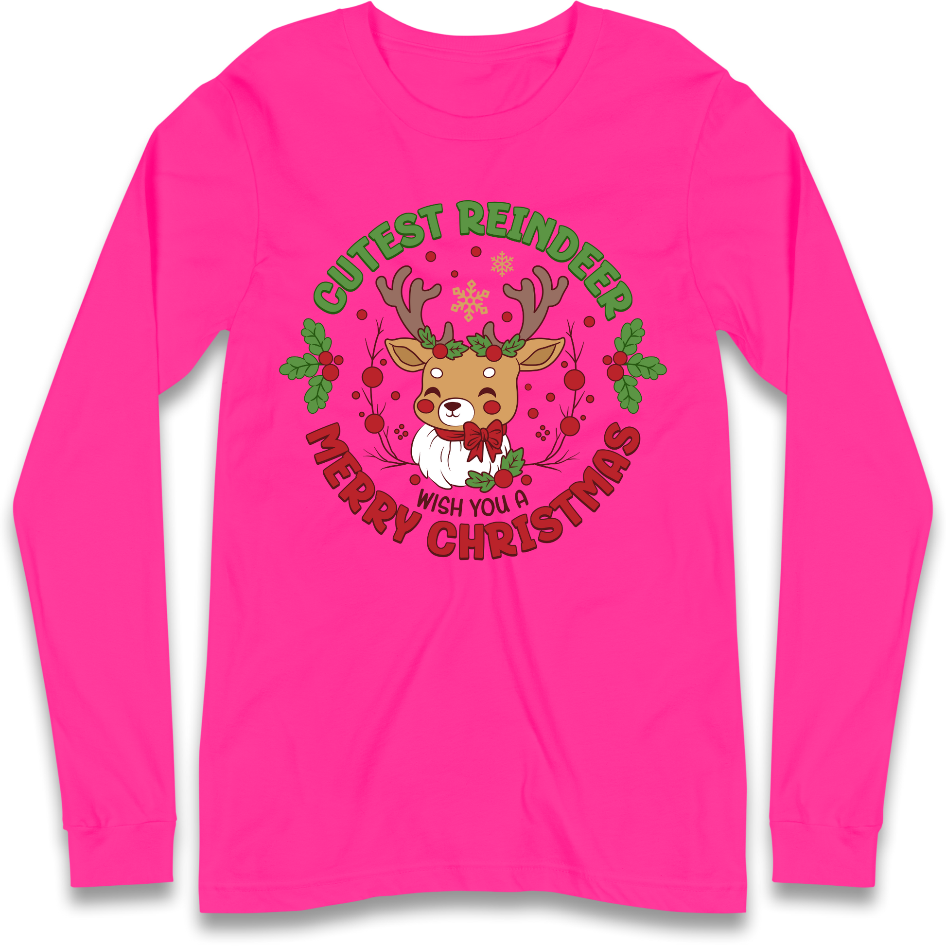 Cutest Reindeer Longsleeve T Shirt