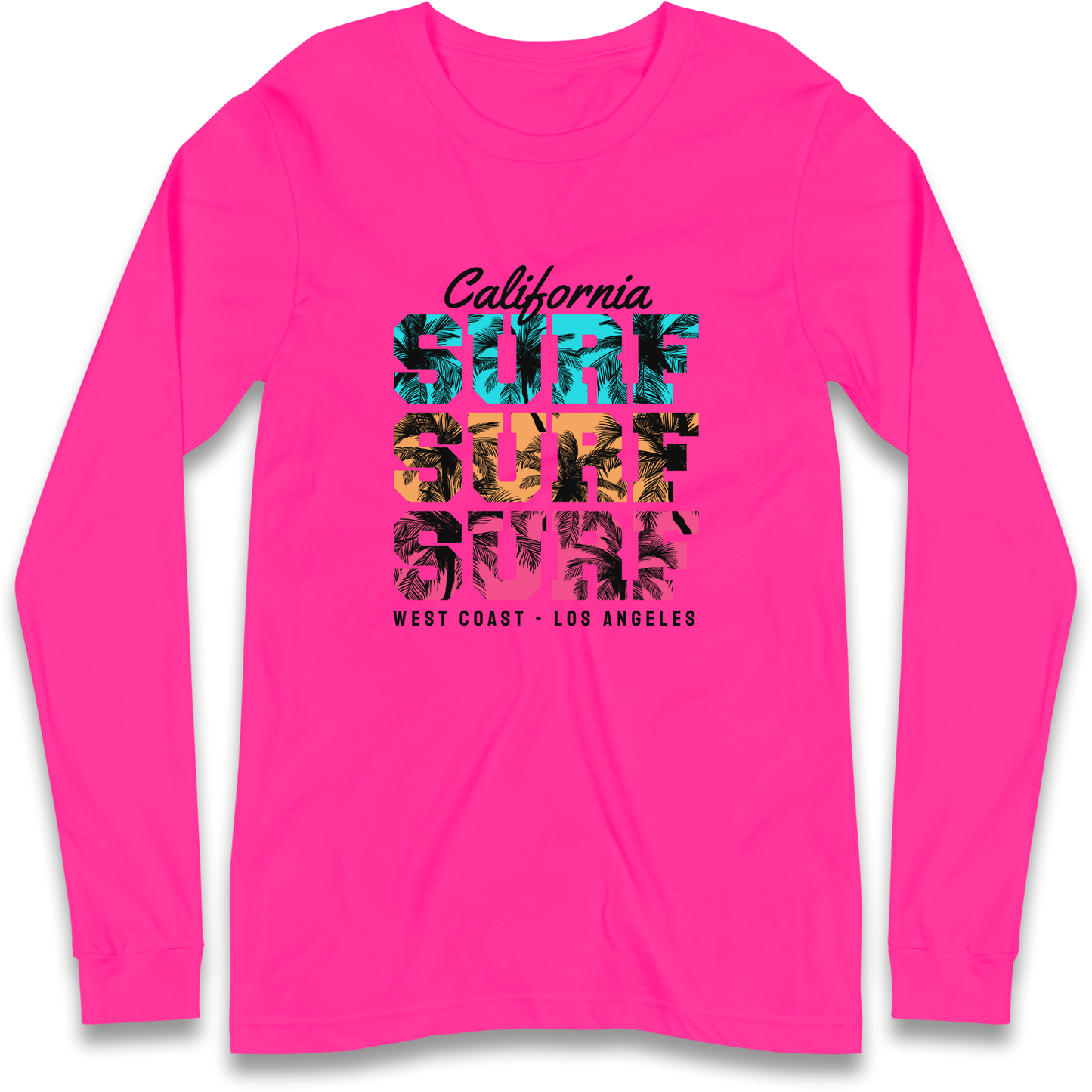 California Surf Surf Surf Longsleeve T Shirt