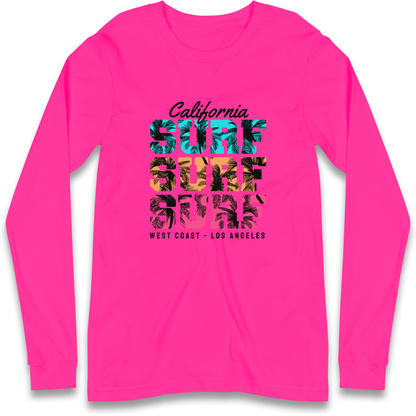 California Surf Surf Surf Longsleeve T Shirt