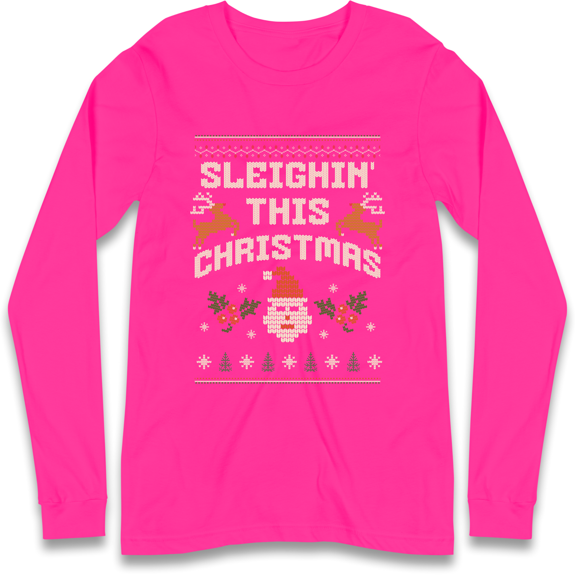 Sleighin This Christmas Christmas Longsleeve T Shirt
