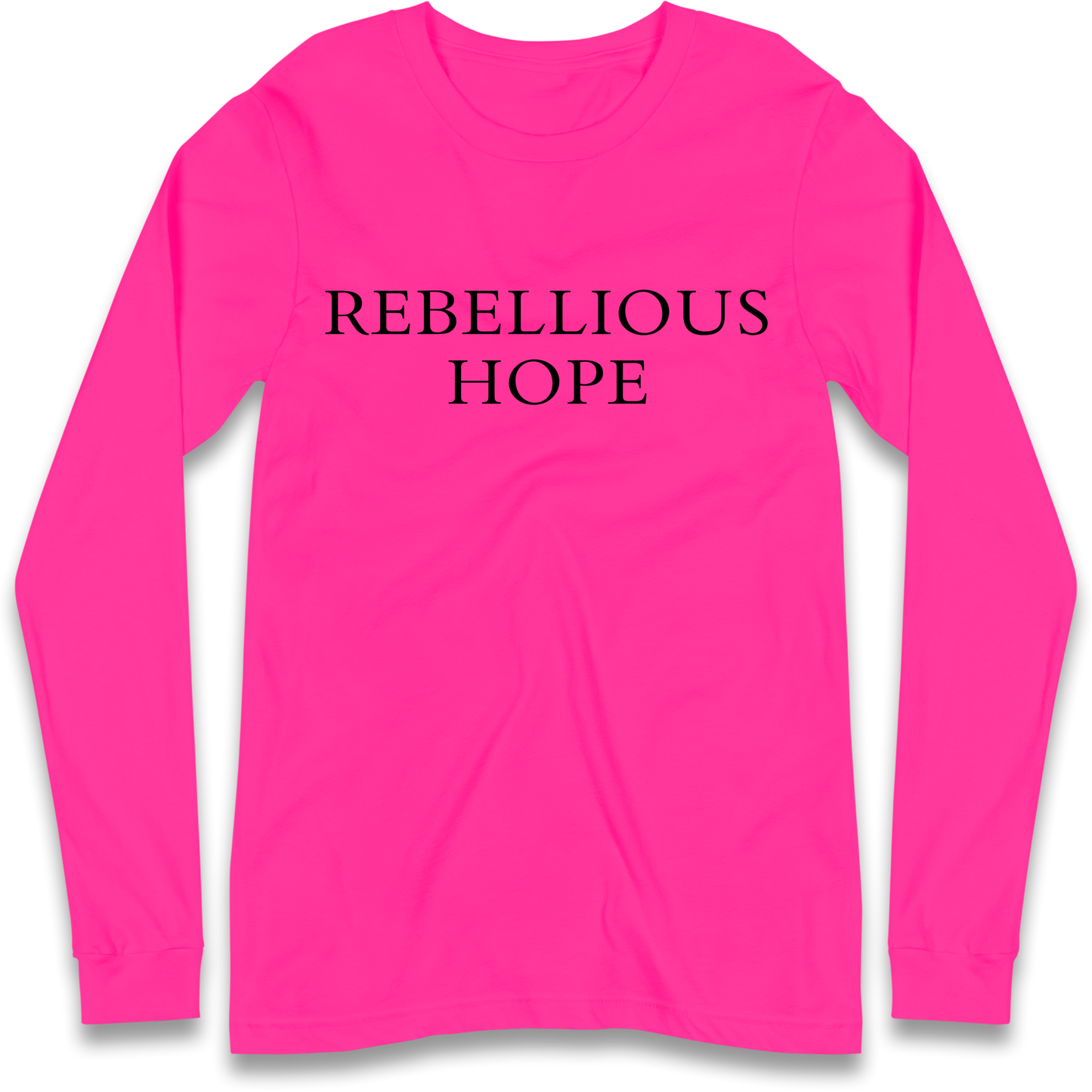 Rebellious Hope Embroidered Longsleeve T Shirt