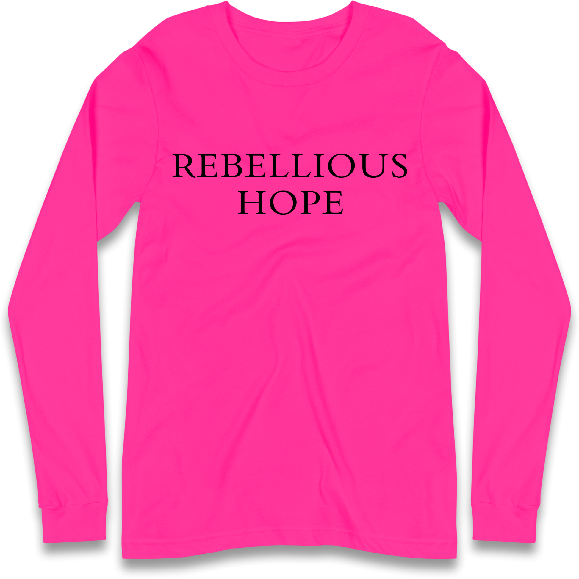 Rebellious Hope Embroidered Longsleeve T Shirt
