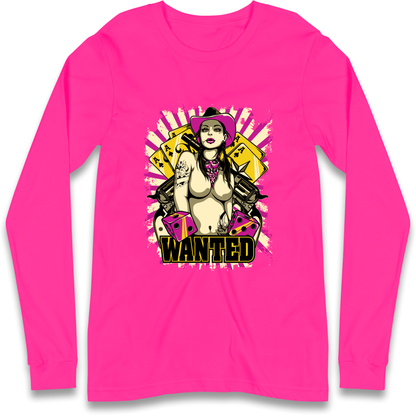 Wanted Ace Of Spades Longsleeve T Shirt