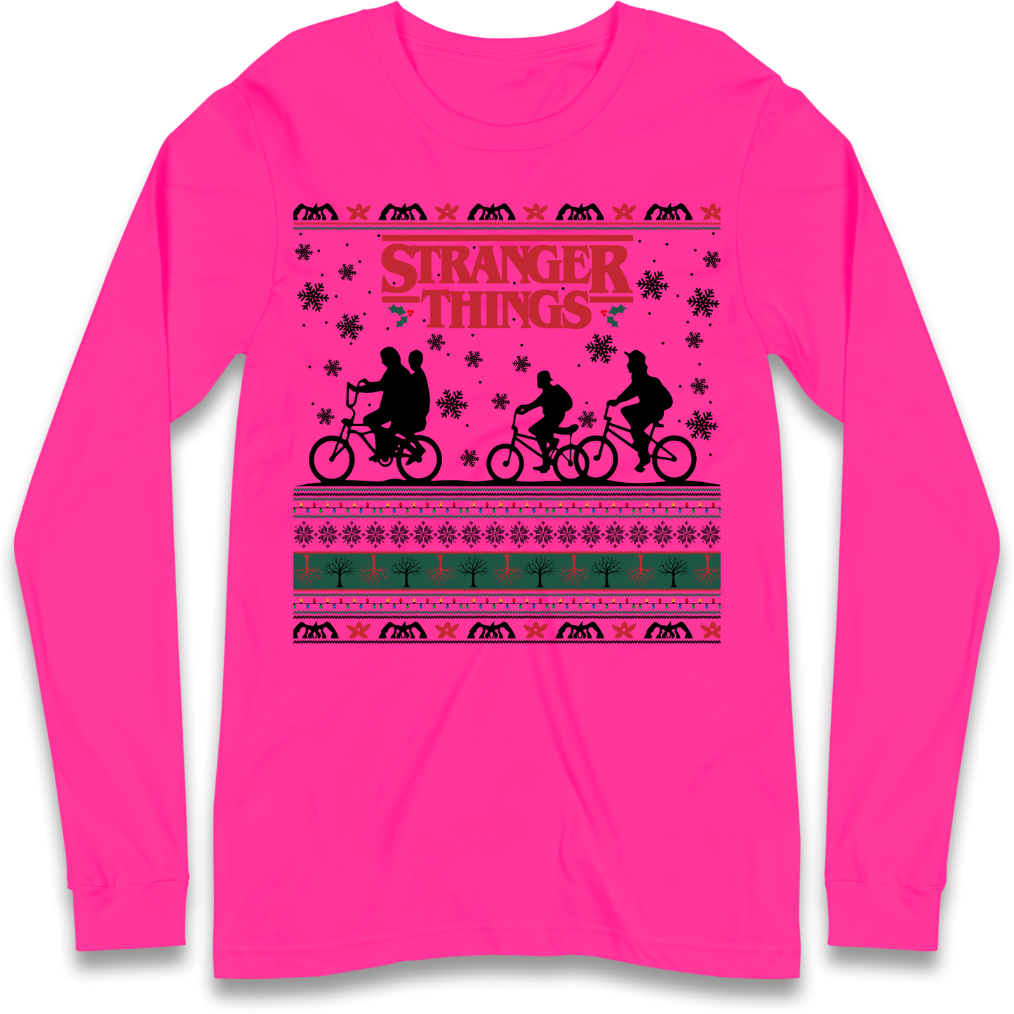 Stranger Things Christmas Longsleeve T Shirt