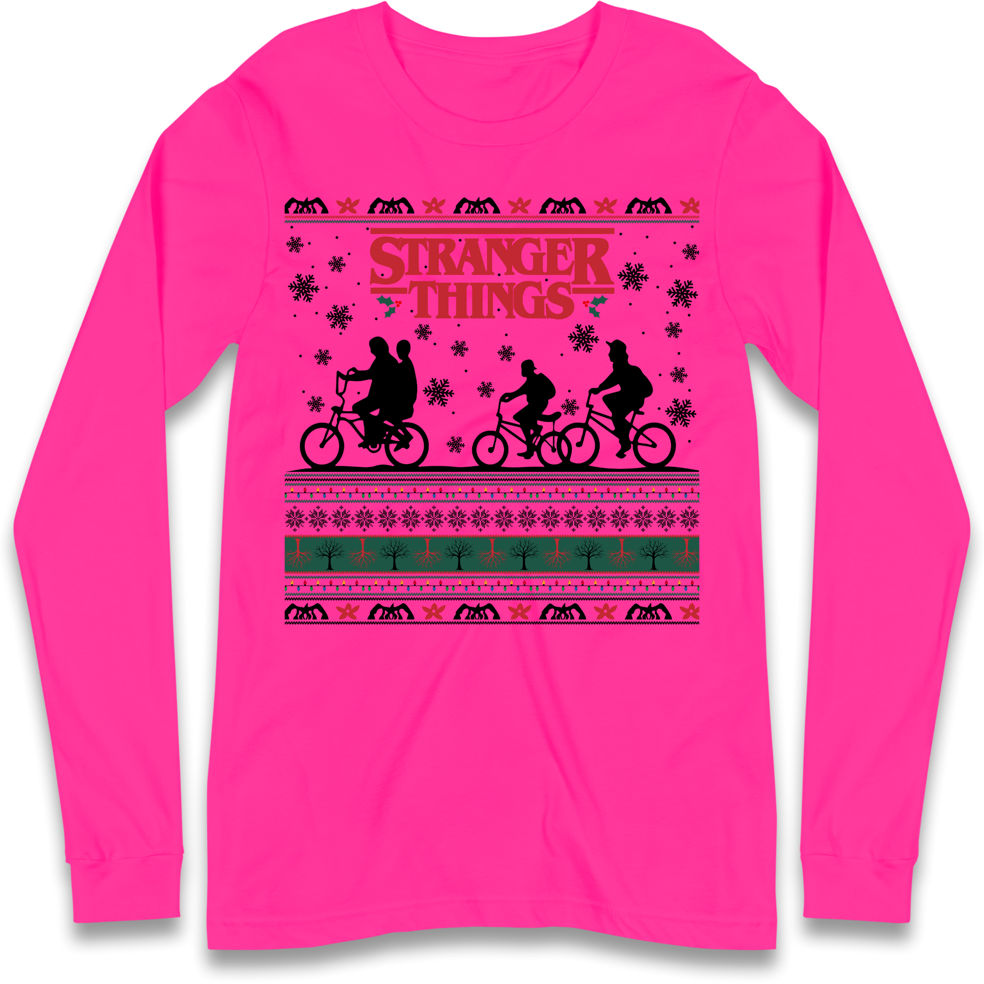 Stranger Things Christmas Longsleeve T Shirt