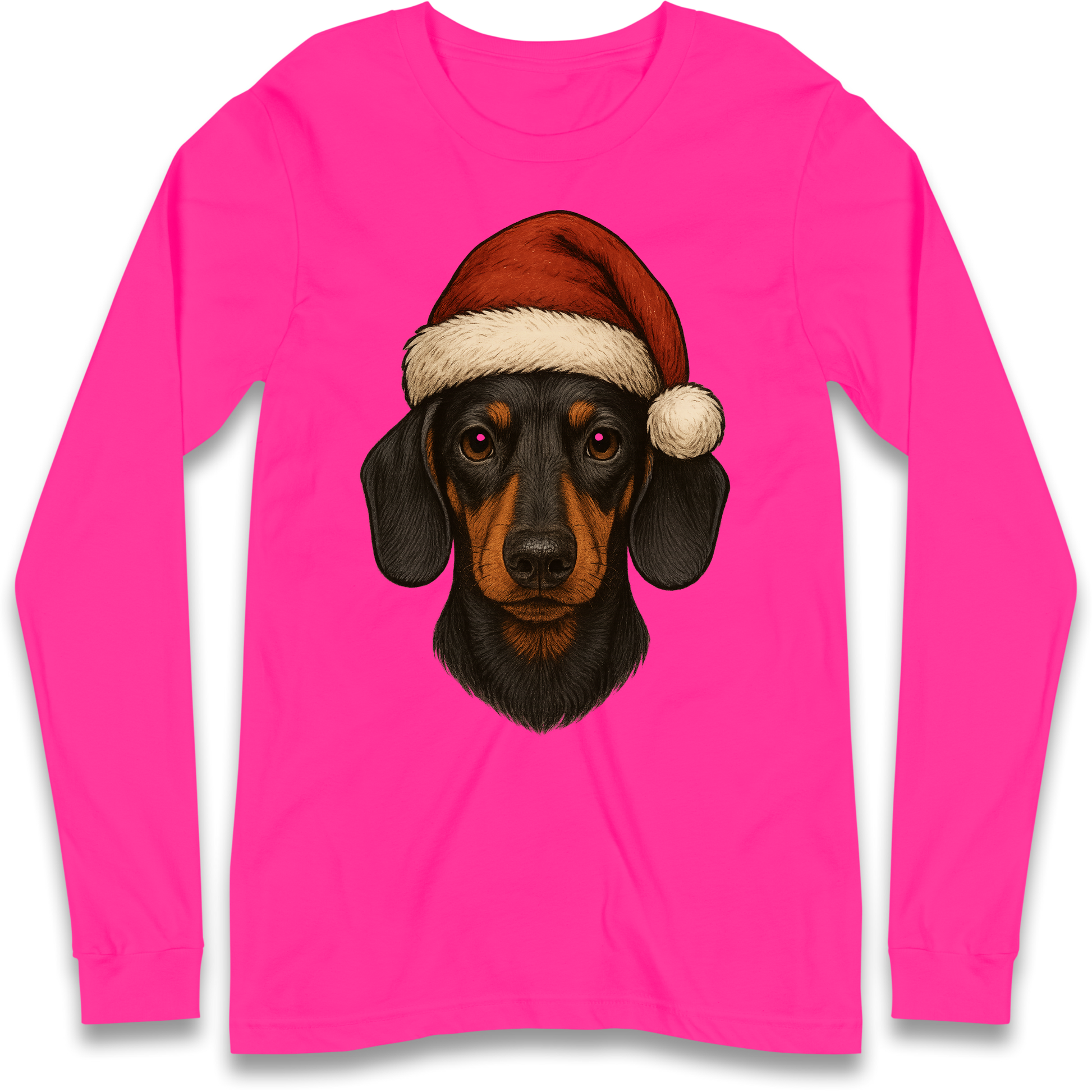 Sausage Dog Christmas Longsleeve T-Shirt