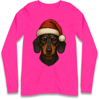 Sausage Dog Christmas Longsleeve T-Shirt