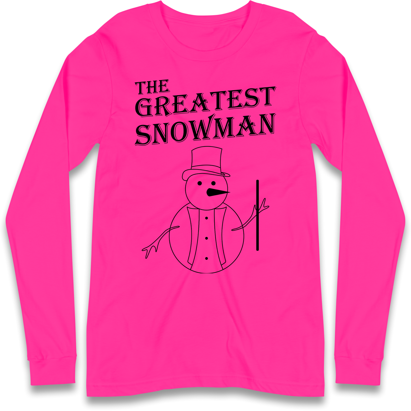 The Greatest Snowman Christmas Longsleeve T Shirt