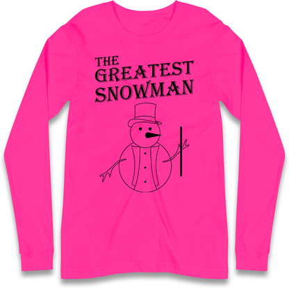 The Greatest Snowman Christmas Longsleeve T Shirt