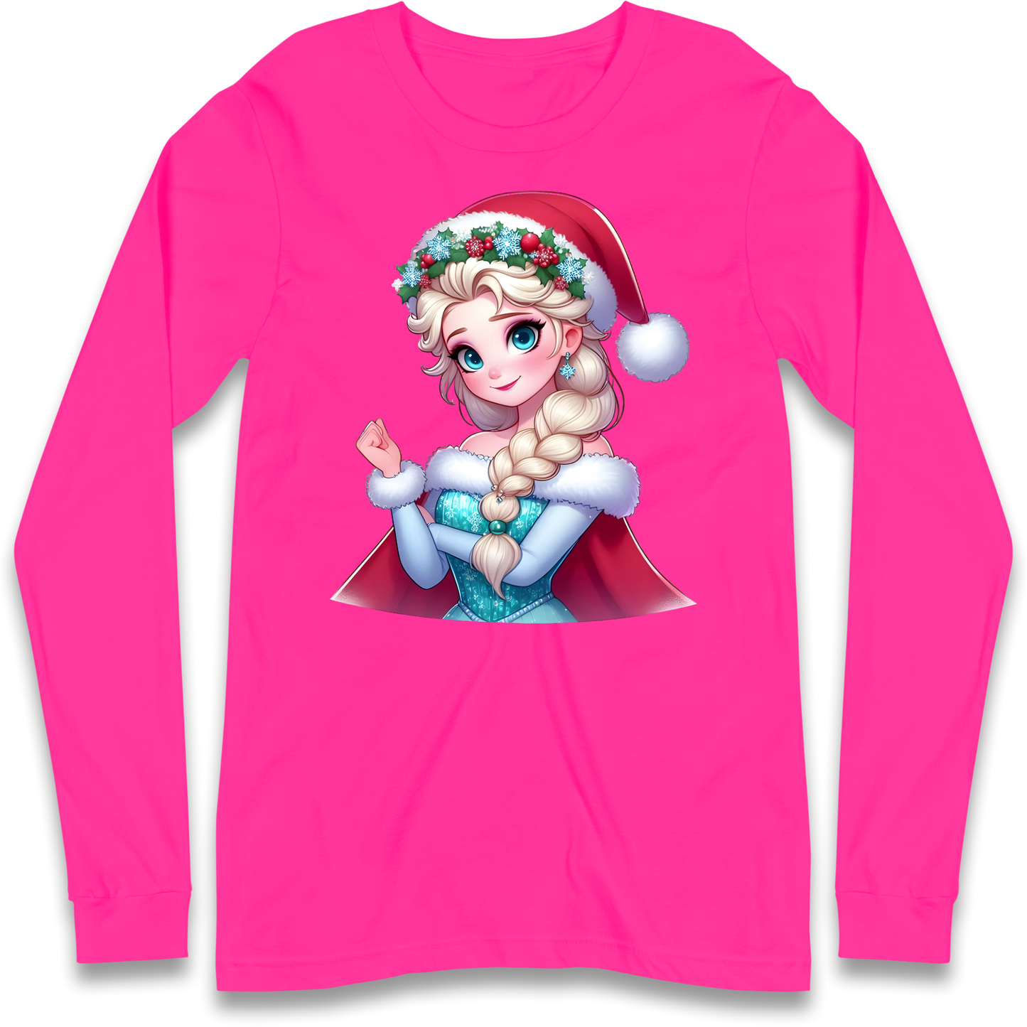 Elsa Frozen Santa Longsleeve T Shirt