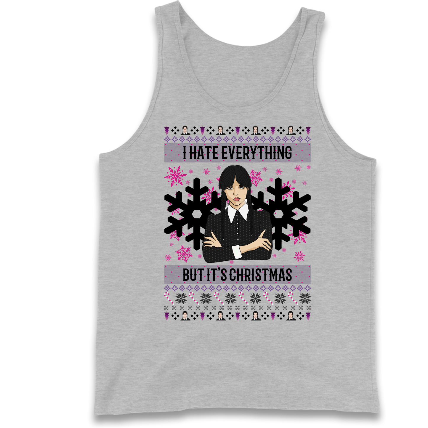 Wednesday addams Christmas Tank Top