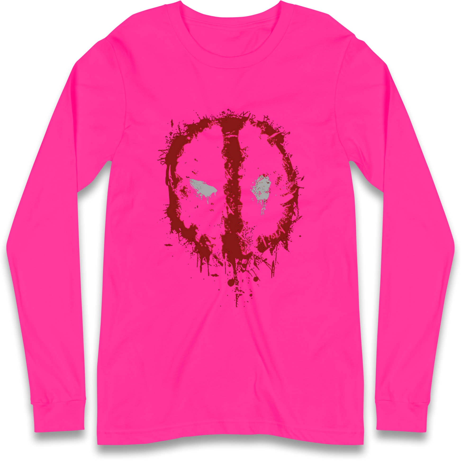 Marvel Deadpool Splatter Icon Longsleeve T Shirt