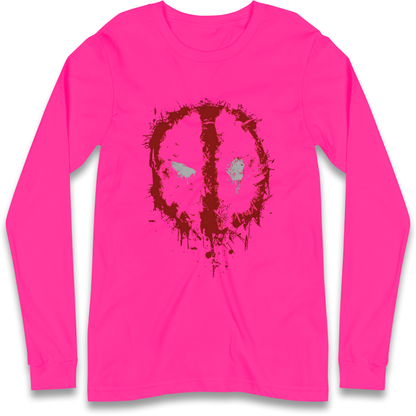 Marvel Deadpool Splatter Icon Longsleeve T Shirt