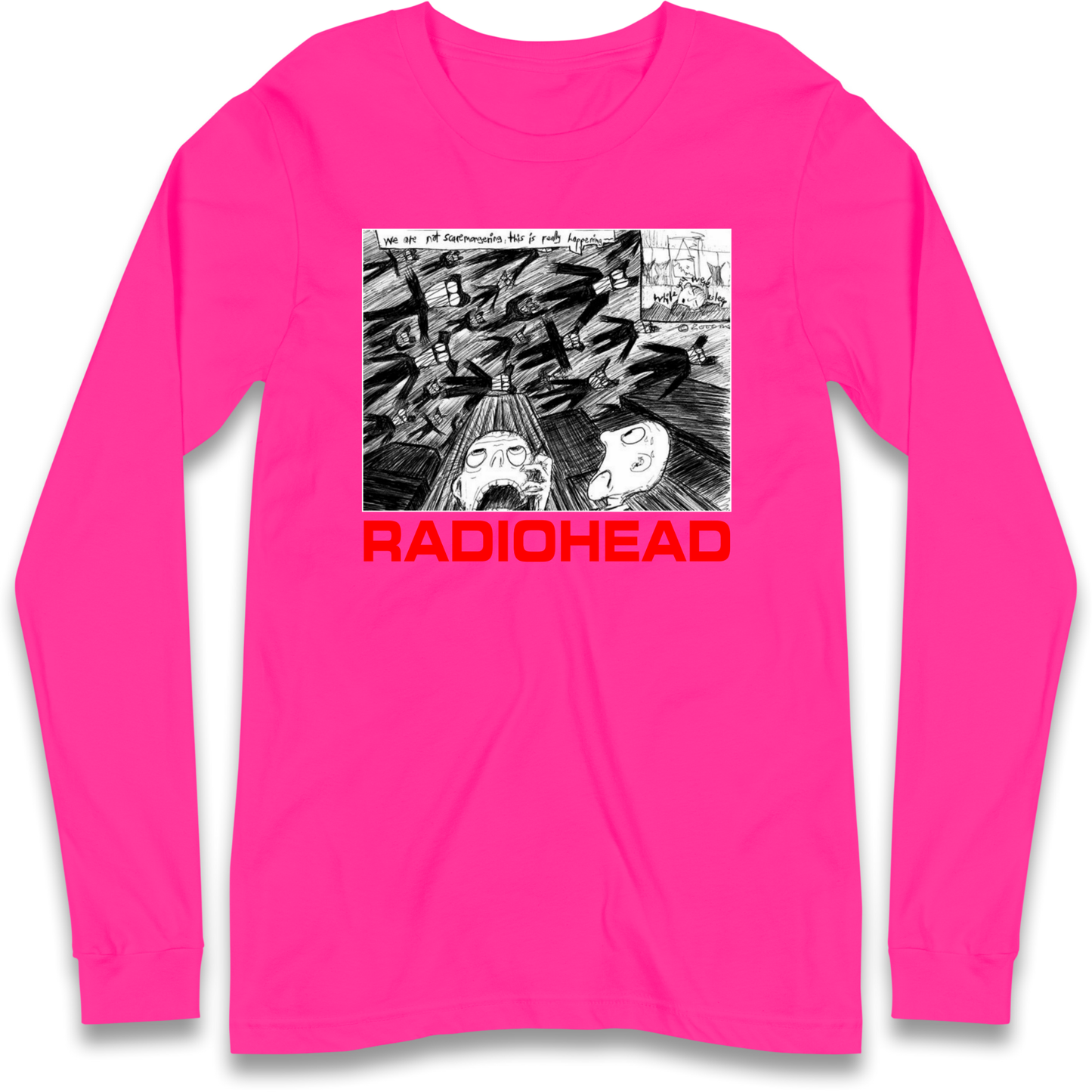 Radiohead We Are Not Screaming Longsleeve T Shirt