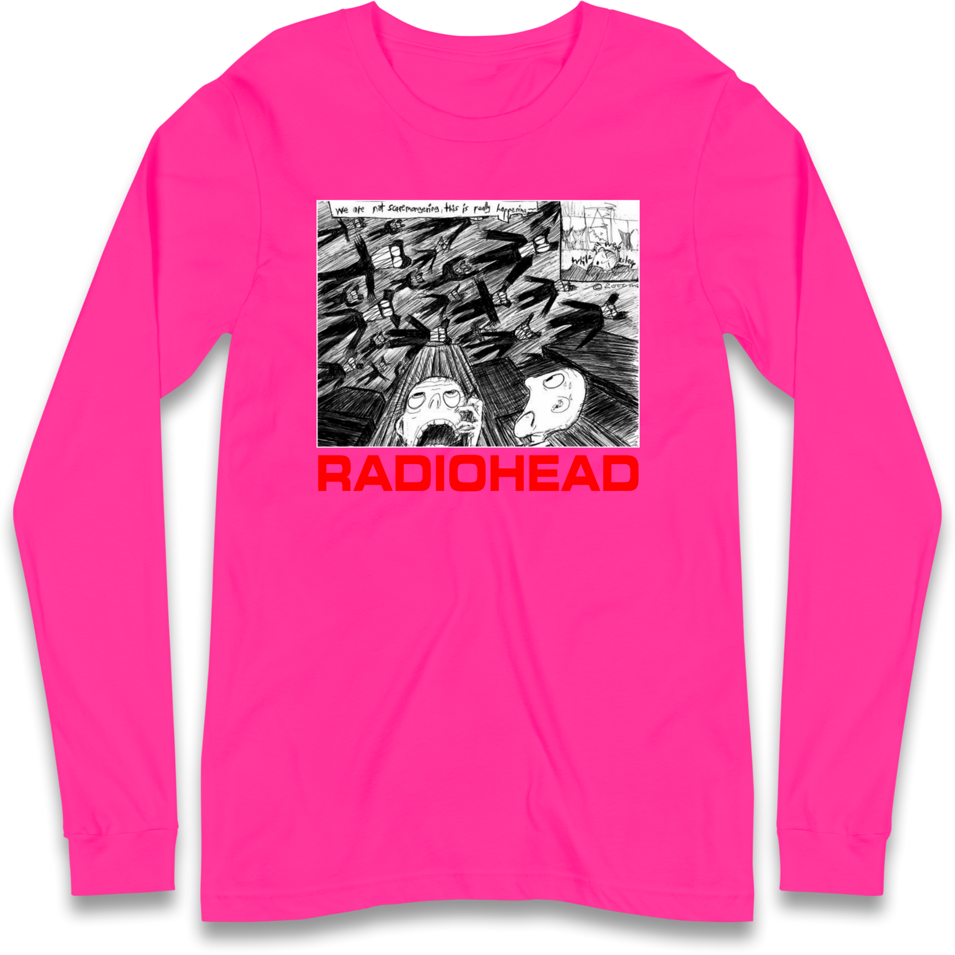 Radiohead We Are Not Screaming Longsleeve T Shirt