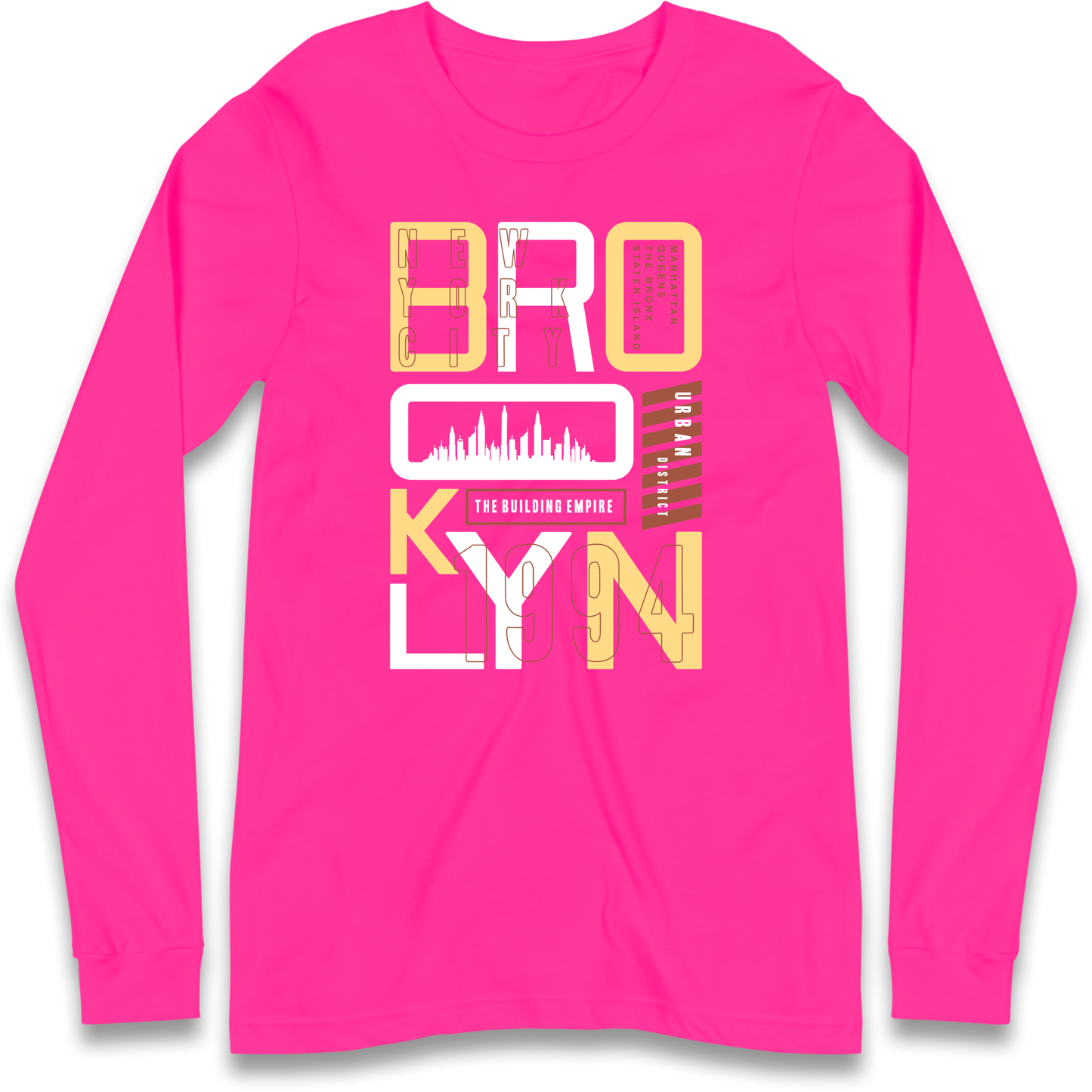 Brooklyn New York Urban District Longsleeve T Shirt