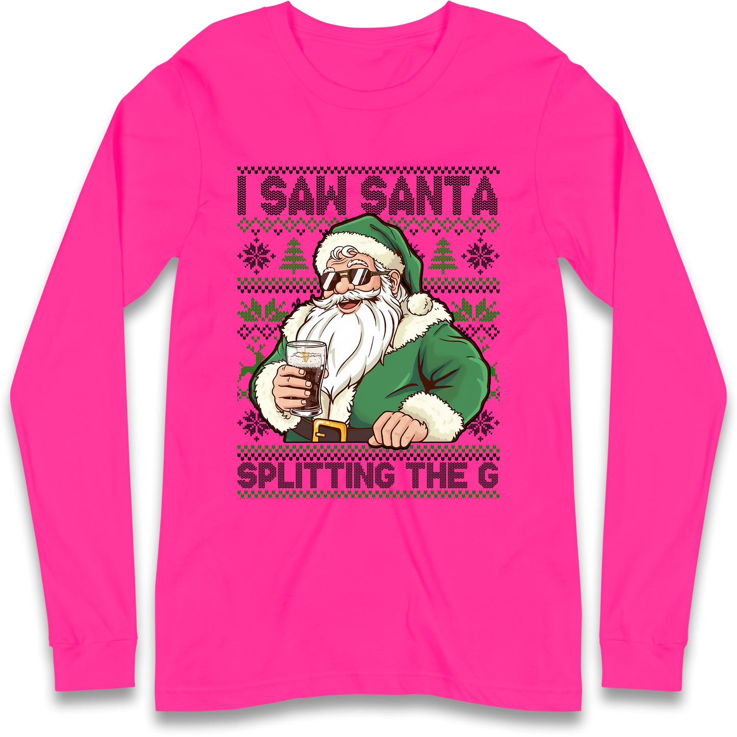 Santa Splitting The G Longsleeve T-Shirt
