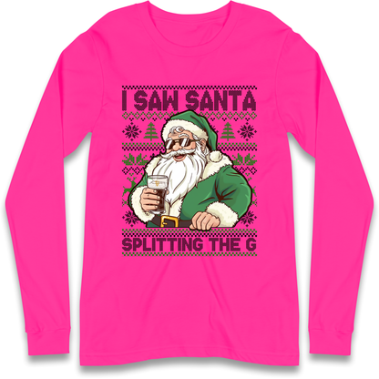 Santa Splitting The G Longsleeve T-Shirt