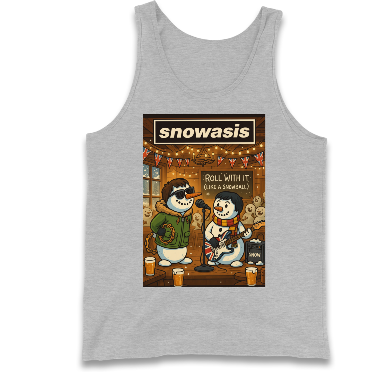 Snowasis Roll Christmas Tank Top