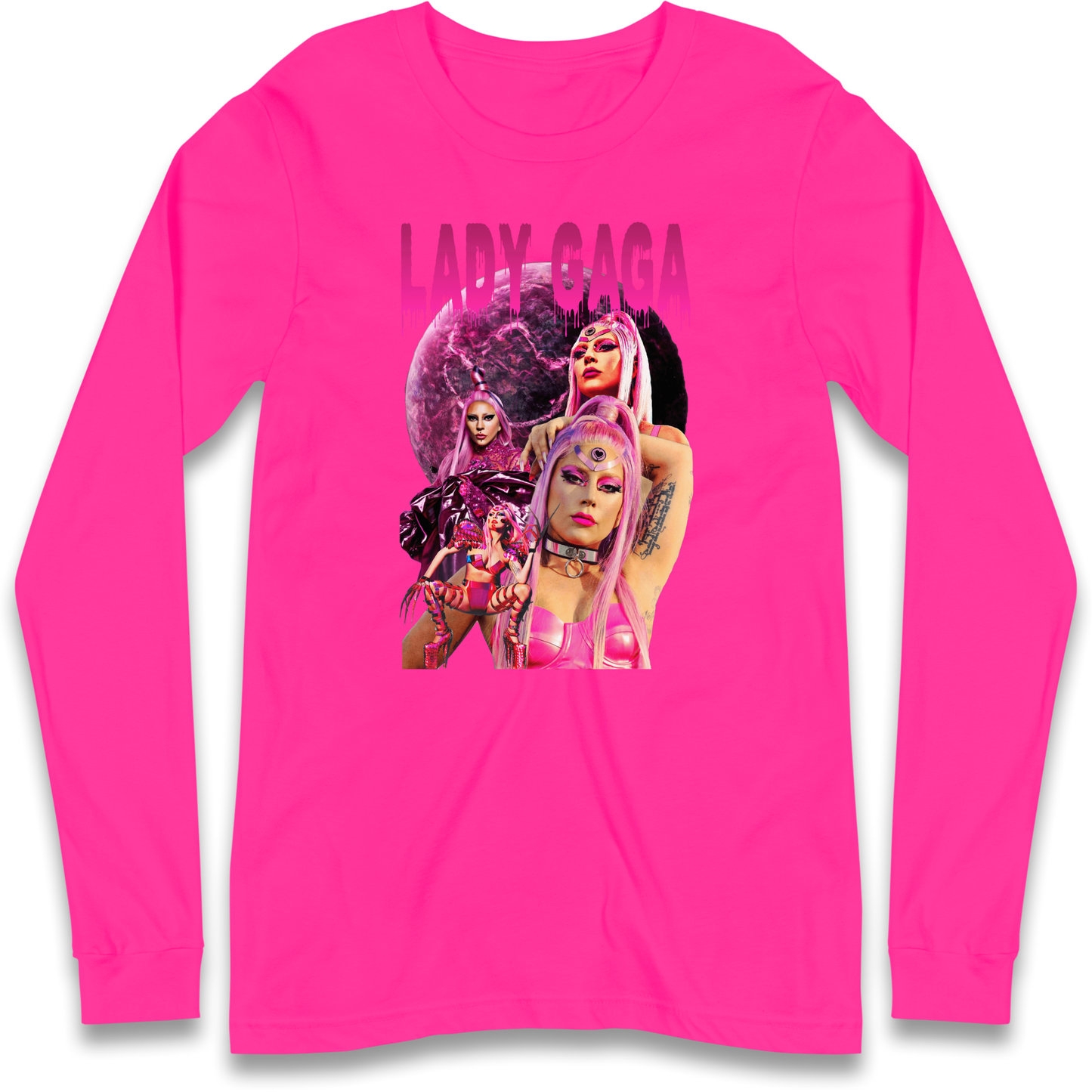 Lady GaGa Pink Longsleeve T Shirt