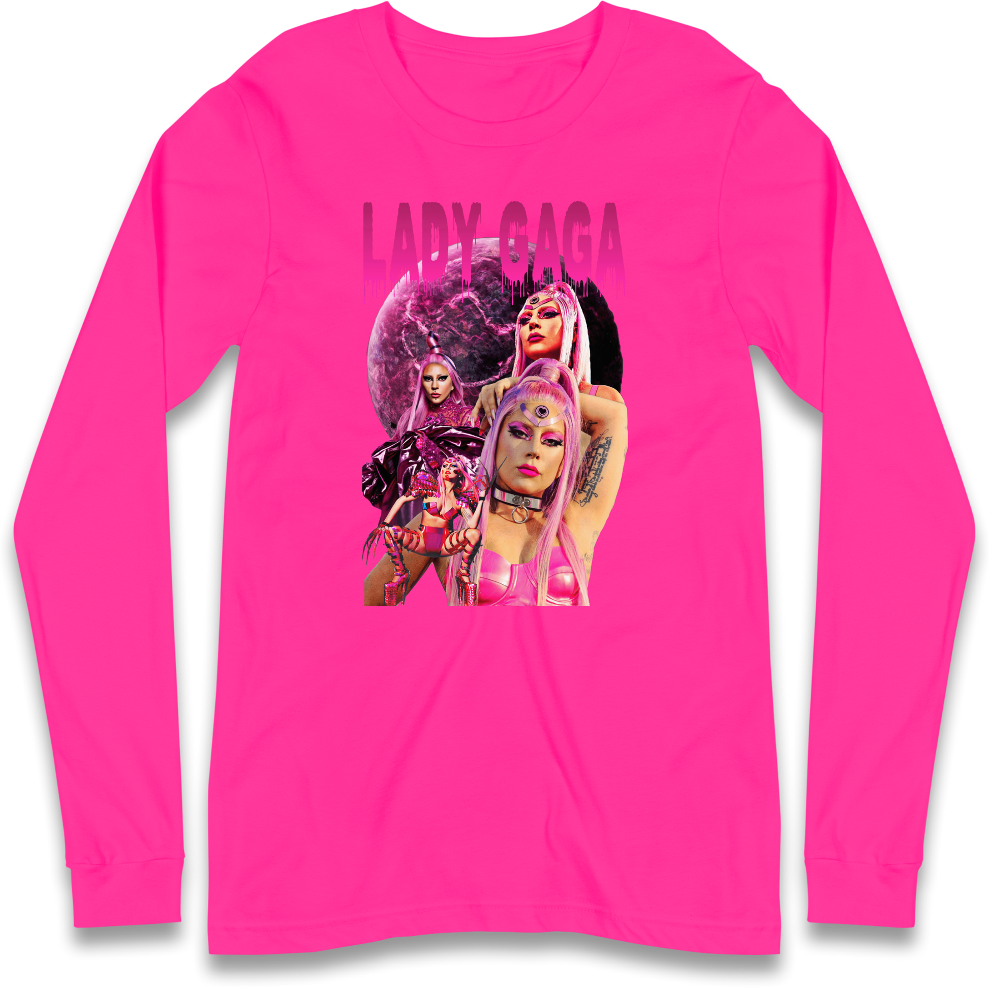 Lady GaGa Pink Longsleeve T Shirt