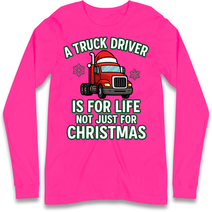 Truck Driver Christmas Longsleeve T Shirt