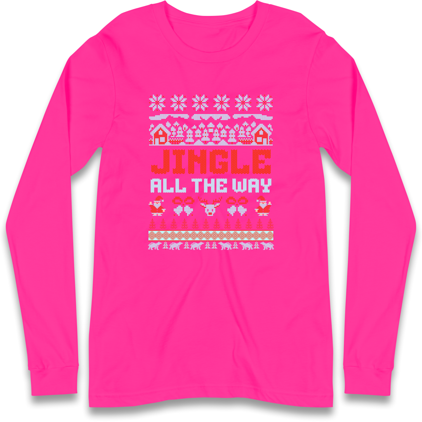 Jingle All The Way Christmas Longsleeve T Shirt