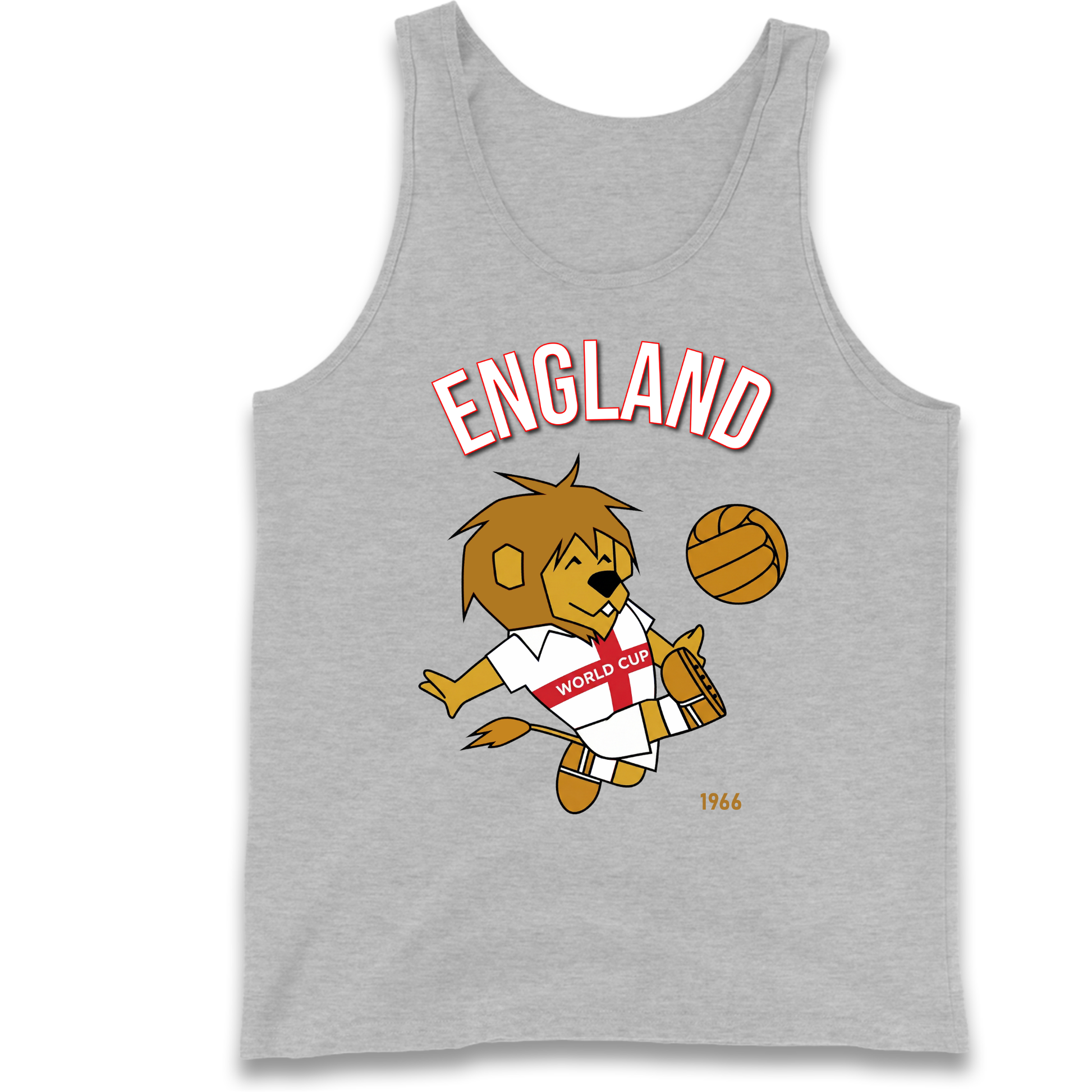 England World Cup Willie 1966 Football Tank Top