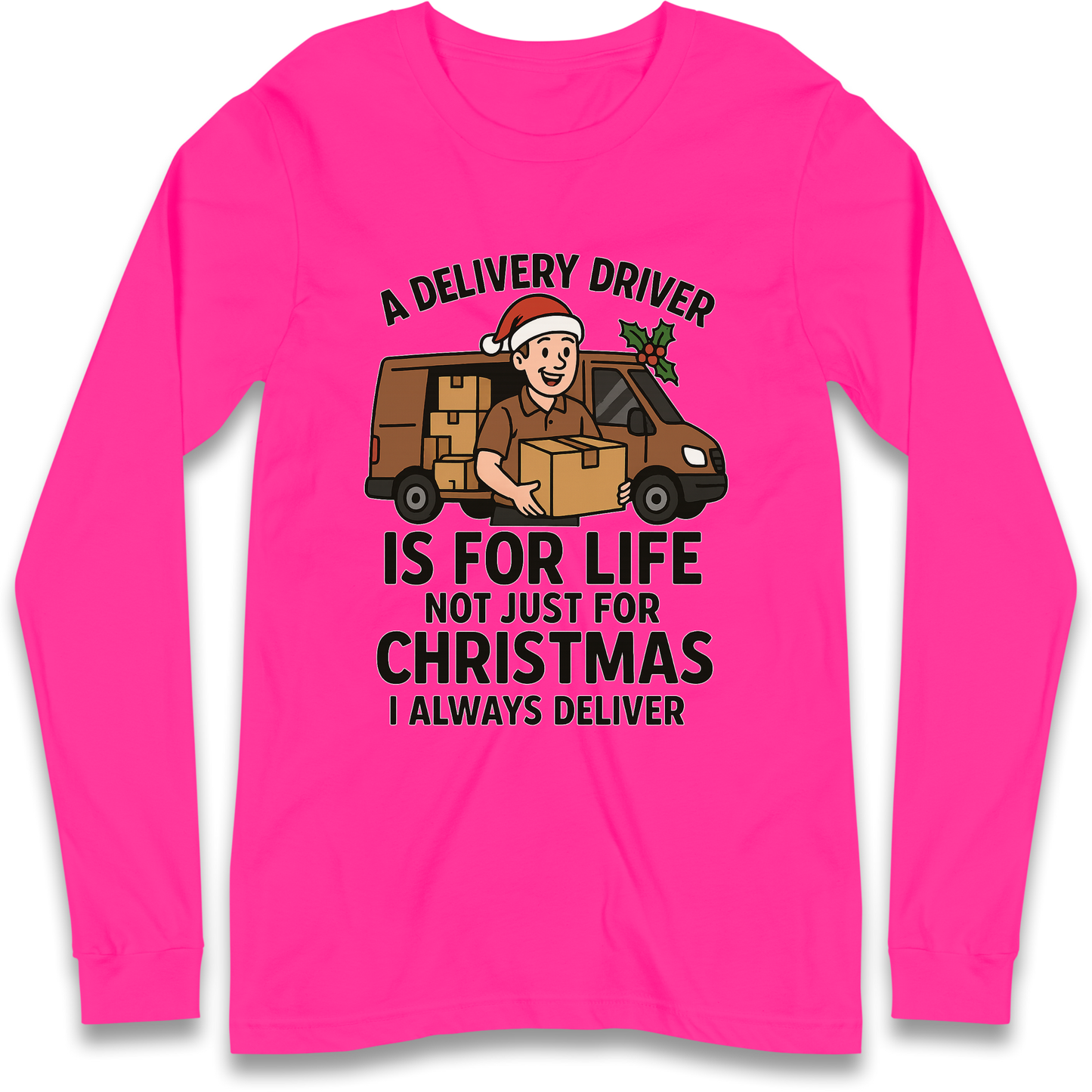 Delivery Driver Christmas Longsleeve T Shirt