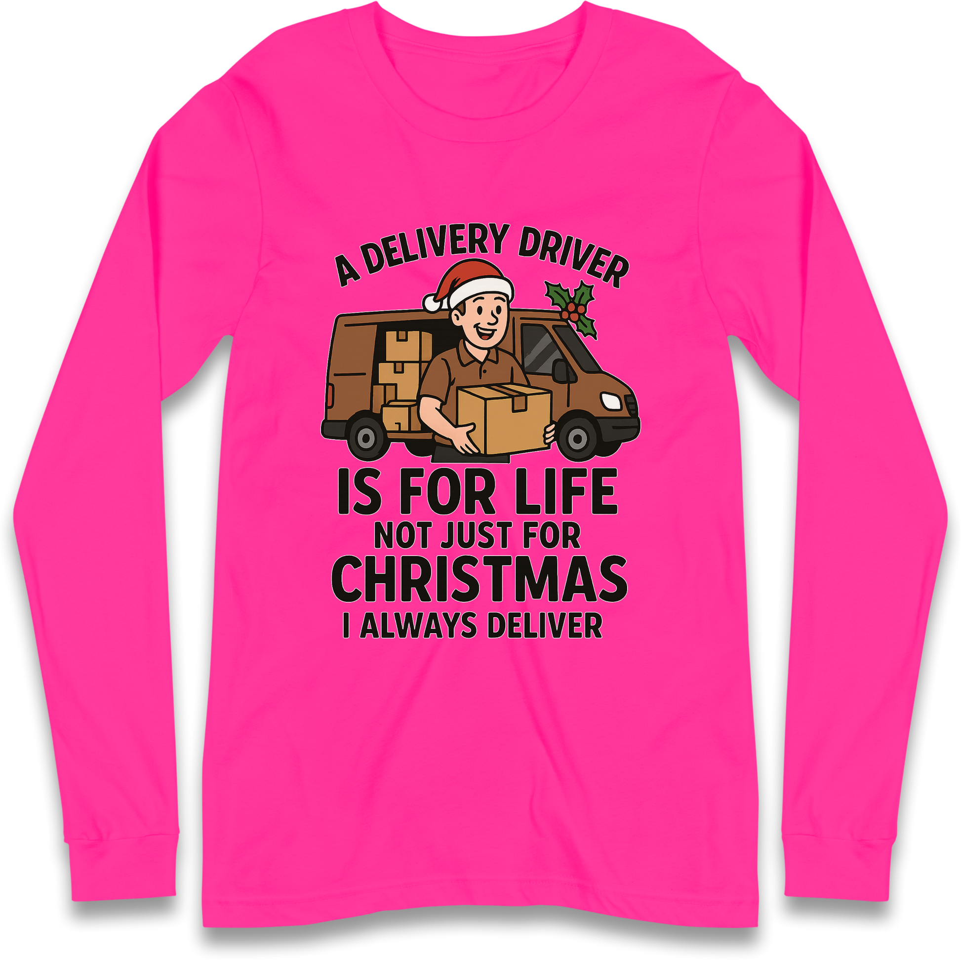 Delivery Driver Christmas Longsleeve T Shirt