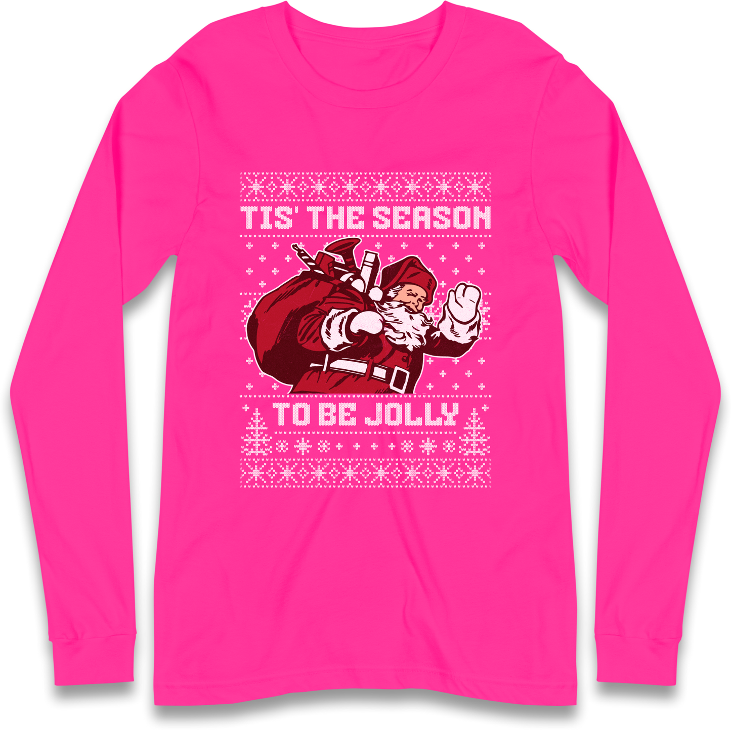 Tis The Season To Be Jolly Christmas Longsleeve T Shirt
