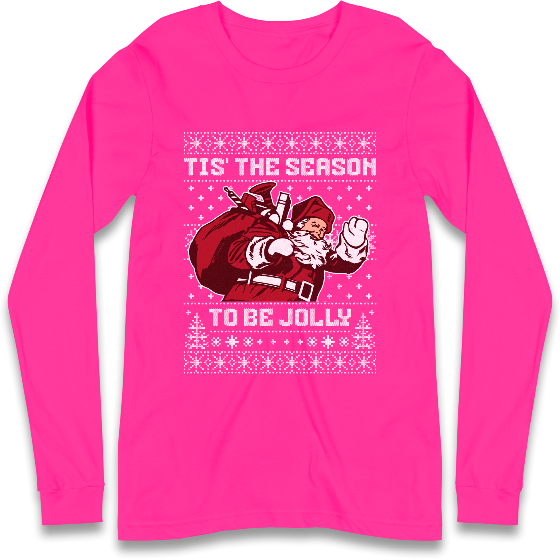 Tis The Season To Be Jolly Christmas Longsleeve T Shirt