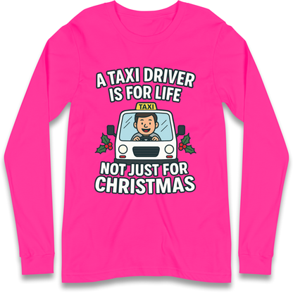 Taxi Driver Christmas Longsleeve T Shirt