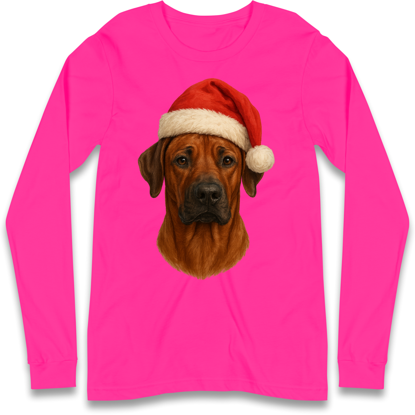 Rhodesian Ridgeback Christmas Longsleeve T-Shirt