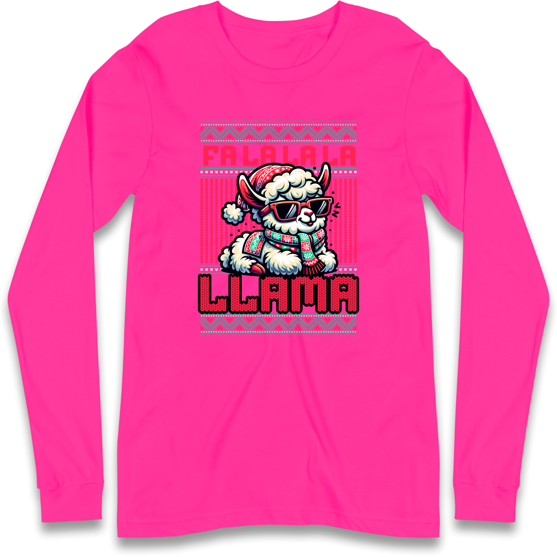 FA LA LA LA LLAMA Longsleeve T Shirt