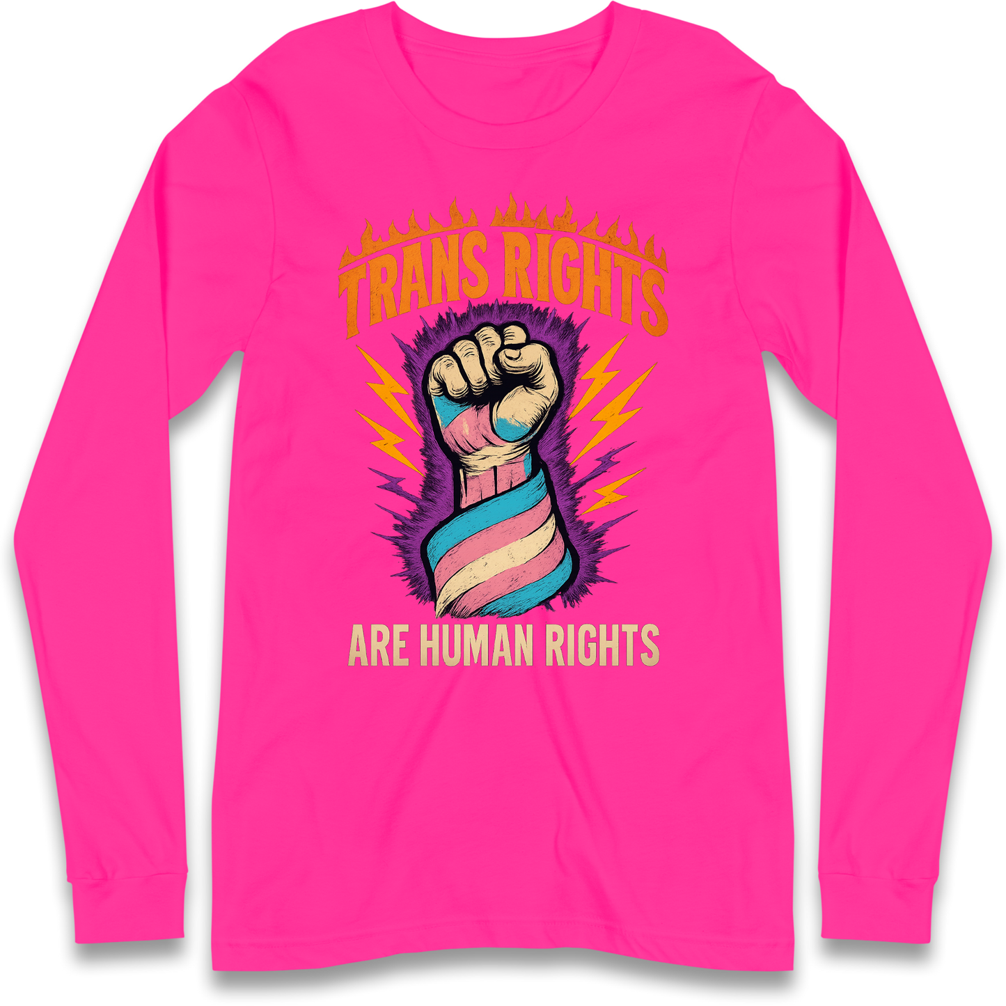 Trans Rights Are Human Rights Longsleeve T Shirt