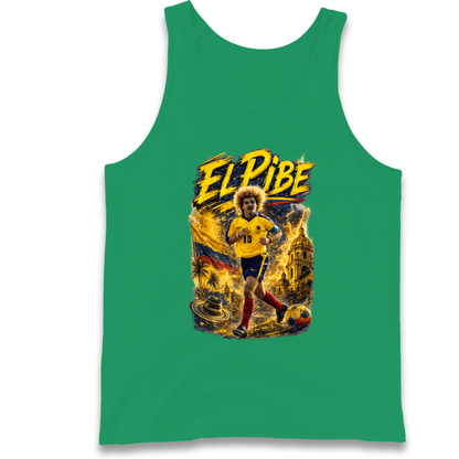 Carlos Valderrama Colombia Football Tank Top
