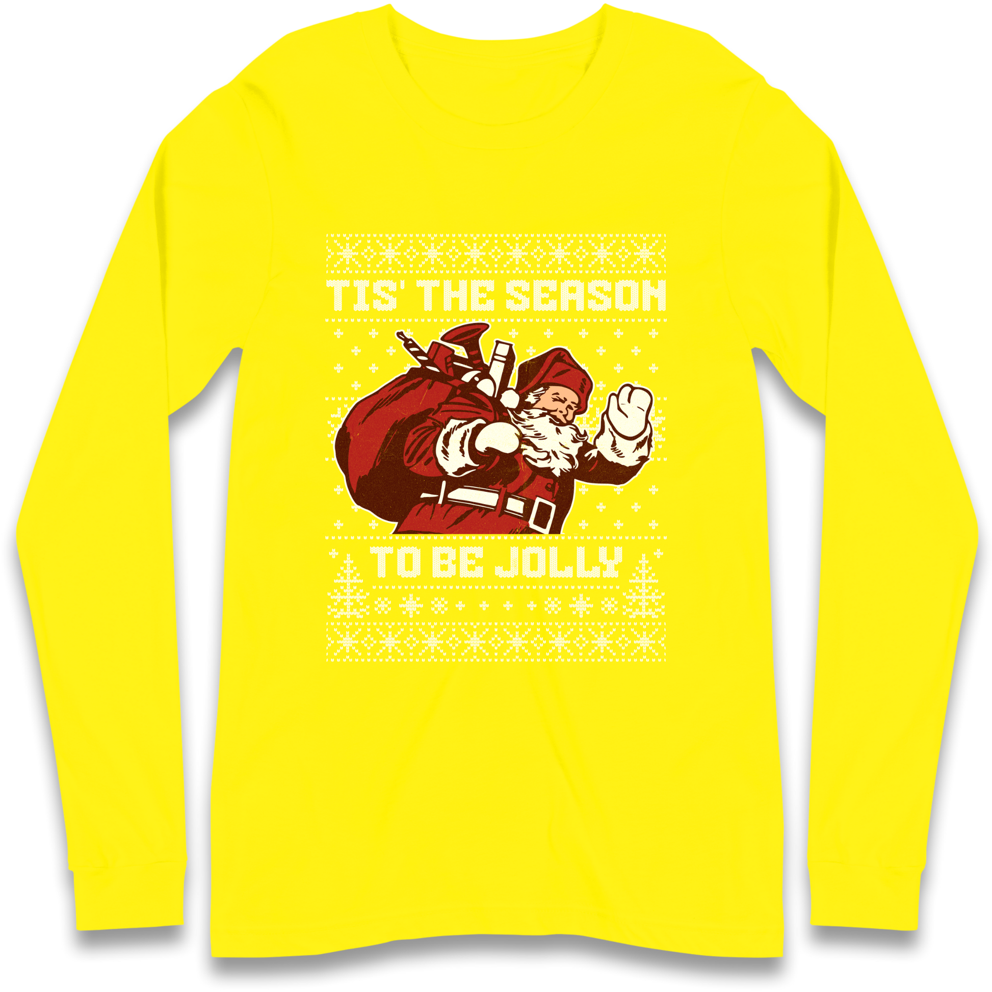 Tis The Season To Be Jolly Christmas Longsleeve T Shirt