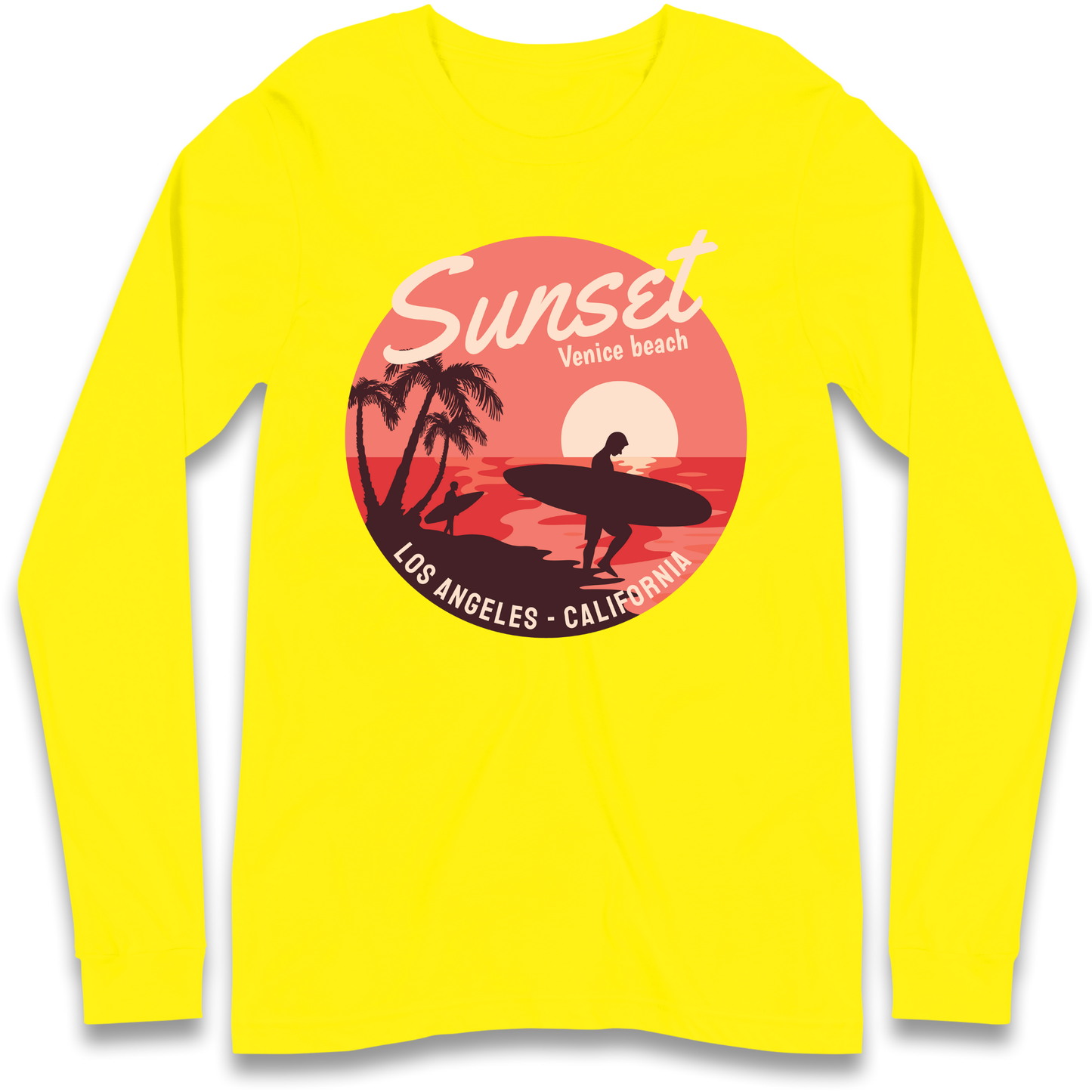 Sunset Venice Beach Longsleeve T Shirt